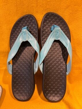Light Aqua Strap Thong Sandals - Comfortable Everyday Flip Flops